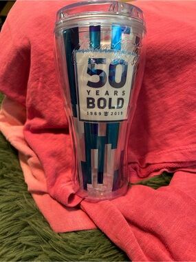 Clear Coke 50 Year Acrylic Travel Tumbler Lid - Transparent